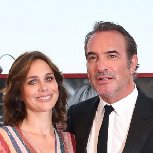 Jean Dujardin et sa femme Nathalie Péchalat - Red carpet pour le film "J'accuse!" lors du 76ème festival du film de venise, la Mostra.