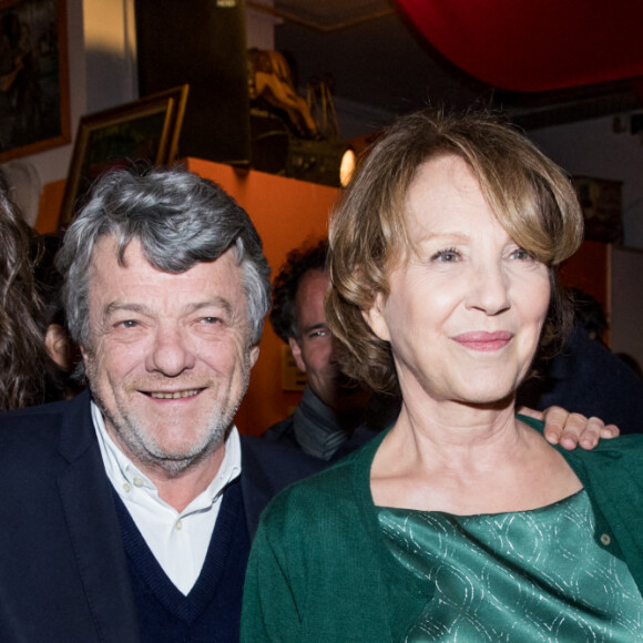 Semi-Exclusif - No Web - Valérie Lemercier, Jean-Louis Borloo, Nathalie Baye et Tonie Marshall - Soirée en l'honneur de Nathalie Baye, organisée par Louis Michel Colla, à La Chope des Puces, restaurant mythique de Marcel Campion à Saint-Ouen. Le 30 avril 2018 © Cyril Moreau / Bestimage