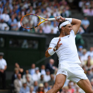 Rafael Nadal lors du tournoi de Wimbledon, le 6 juillet 2022.