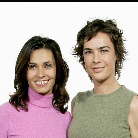 Adeline Blondieau et Bénédicte Delmas - Conference de presse TF1 pour la rentree 2004/2005. Le 31 août 2004