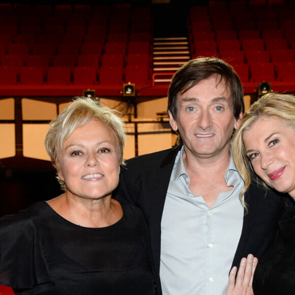 Exclusif - Muriel Robin, Pierre Palmade et Michèle Laroque - Filage de la pièce "Ils s'aiment depuis 20 ans" au théâtre de Champagne de Troyes. Le 31 août 2016 © Coadic Guirec / Bestimage 