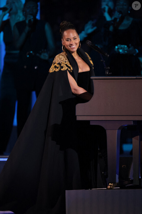 Alicia Keys - Concert devant le palais de Buckingham à Londres, à l'occasion du jubilé de platine de la reine d'Angleterre. Le 4 juin 2022 