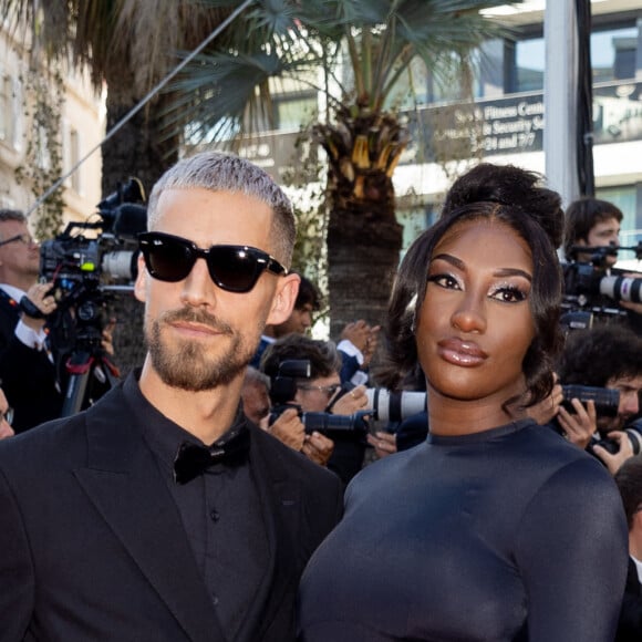 Vladimir Boudnikoff et sa compagne Aya Nakamura - Montée des marches du film " Armageddon Time " lors du 75ème Festival International du Film de Cannes. Le 19 mai 2022 © Cyril Moreau / Bestimage 