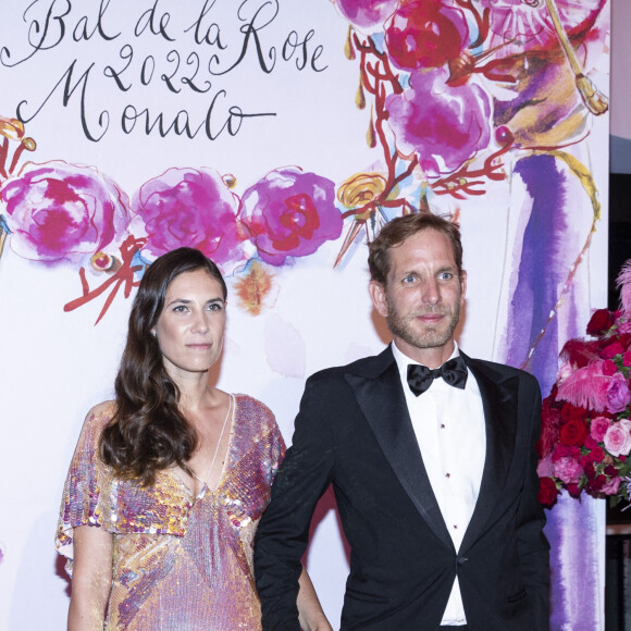 Andrea Casiraghi et Tatiana Santo Domingo lors du Bal de la Rose 2022 au Sporting Club de Monaco en faveur de la Fondation Princesse Grace le 8 juillet 2022. © Cyril Moreau / Pool Monaco / Bestimage 