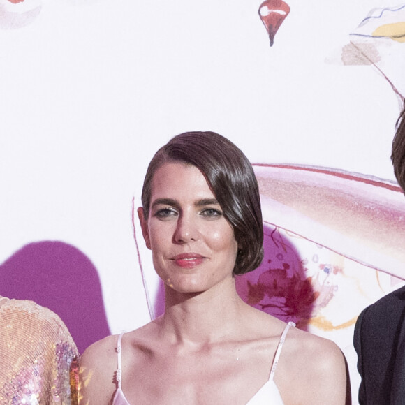 Charlotte Casiraghi et son mari Dimitri Rassam lors du Bal de la Rose 2022 au Sporting Club de Monaco en faveur de la Fondation Princesse Grace le 8 juillet 2022 © Cyril Moreau / Pool Monaco / Bestimage 