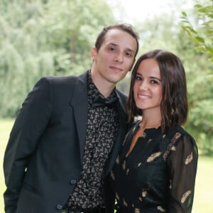 Exclusif - Alizée et son mari Grégoire Lyonnet - Mariage de Katrina Patchett et Valentin D'Hoore vendredi à 14 h à la mairie de Linselles dans les Hauts-de-France suivi d'une cérémonie civile d'échange d'anneaux, dont le maître de cérémonie était Maxime Dereymez, dans l'orangerie du château du Biez à Pecq en Belgique le 1er septembre 2017. Les festivités se sont poursuivis autour d'un dîner au château du Biez. Tous les danseuses et danseurs de l'émission "Danse avec les Stars" étaient présents ainsi que Shy'm, Fauve Hautot et son compagnon Jules, Rayane Bensetti , Alizée et son mari Grégoire Lyonnet et Olivier Minne avec qui Katrina Patchett avait dansé dans "Danse avec les Stars" l'année précédente. © Philippe Doignon/Bestimage