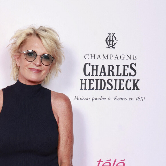 Sophie Davant - Soirée "Télé 7 Jours Summer Party" au restaurant "Monsieur Bleu" à Paris le 14 juin 2022. © Christophe Aubert via Bestimage 