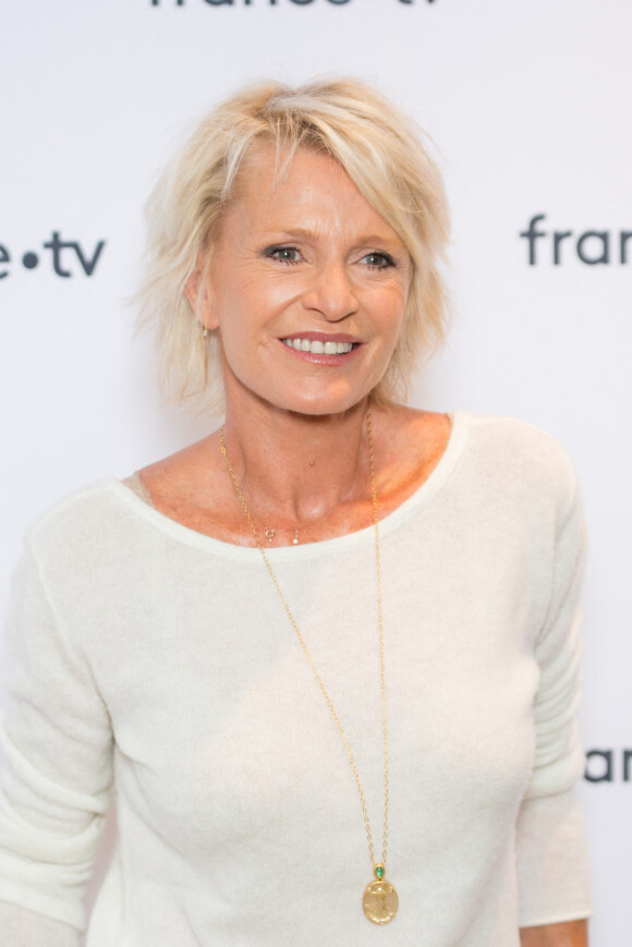 Sophie Davant - Photocall de la conférence de presse de rentrée de France Télévisions au Pavillon Gabriel à Paris. Le 24 août 2021