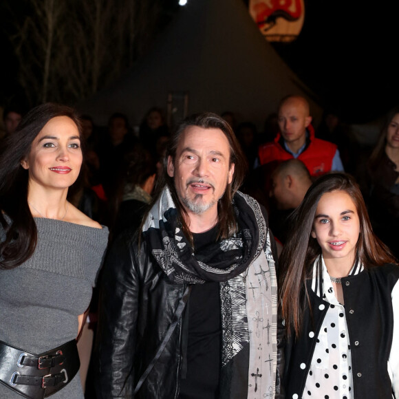 Info - Florent Pagny fête ses 60 ans le 6 novembre - Florent Pagny, sa femme Azucena et leur fille Ael - 15eme edition des NRJ Music Awards a Cannes. Le 14 decembre 2013