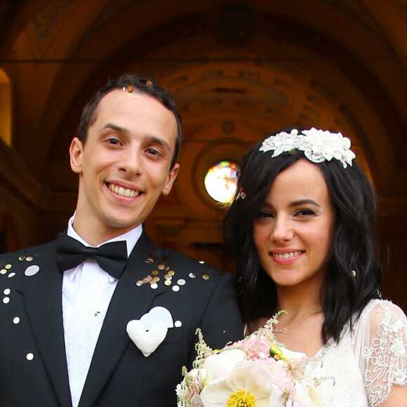 Exclusif - Mariage religieux en l'église de Villanova d' Alizée et Grégoire Lyonnet - Villanova le 18 juin 2016 © Olivier Huitel - Olivier Sanchez / Bestimage - Crystal