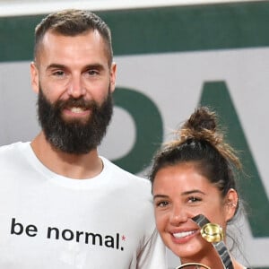 Benoît Paire et sa compagne Julie Bertin lors d'un match de tennis à Roland Garros, Paris © Veeren/Bestimage 