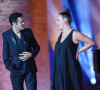 Exclusif - Jamel Debbouze et Camille Lellouche (enceinte) lors de la soirée du grand gala du "Marrakech du Rire 2022" pour la 10ème édition au palais El Badiî à Marrakech, Maroc, le 18 juin 2022. © Rachid Bellak/Bestimage