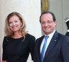 Francois Hollande et Valerie Trierweiler - Diner en l'honneur de Mr Joachim Gauck president federal d'Allemagne au palais de l'Elysee a Paris le 3 septembre 2013. 