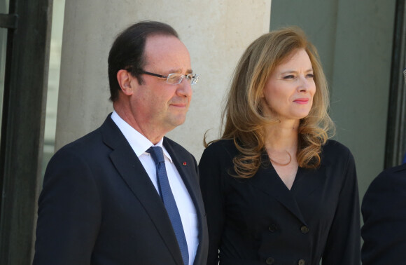 Francois Hollande et Valerie Trierweiler à l'Élysée le 06/06/2013.
