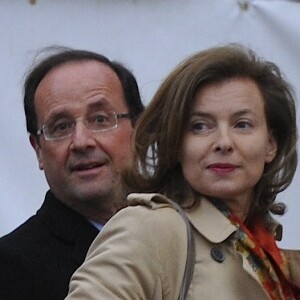 Valérie Trierweiler et François Hollande le 2 mai 2012.