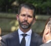 Donald Trump Jr. - Obsèques de Ivana Trump en l'église St Vincent Ferrer à New York. Le 20 juillet 2022