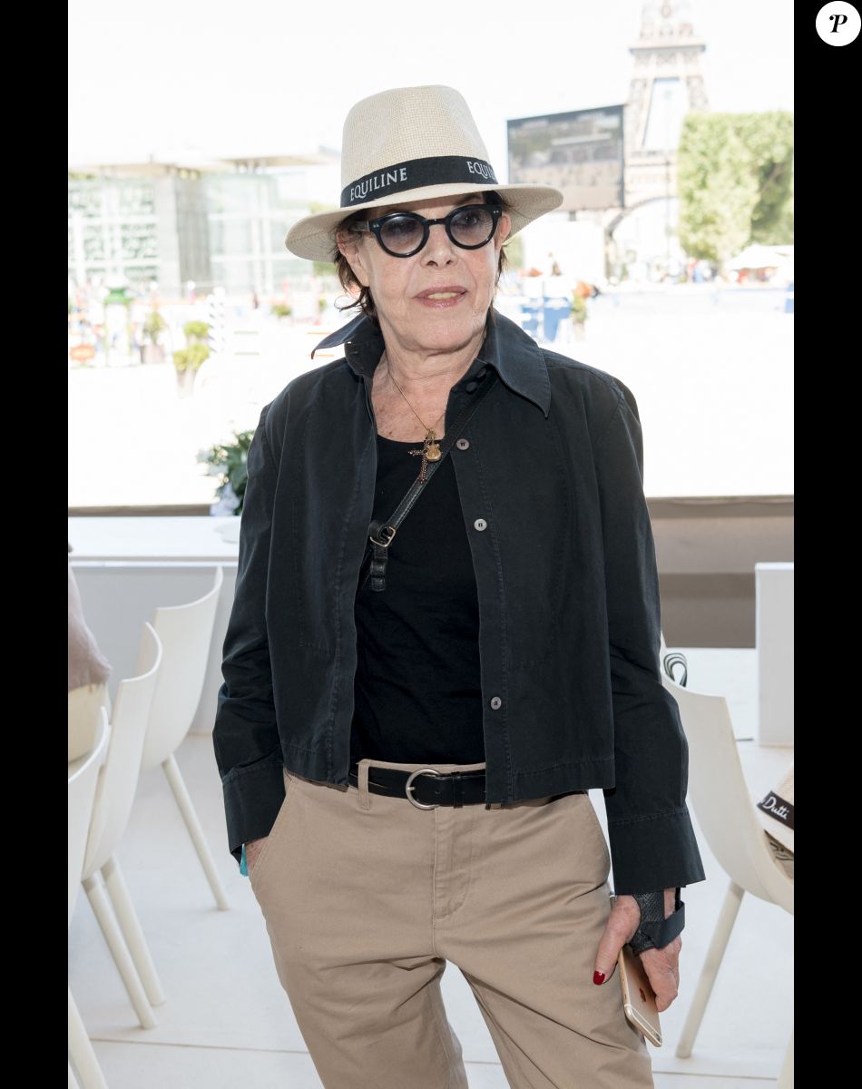 Exclusif - La chanteuse Dani - Tente VIP - Longines Paris Eiffel Jumping au Champ de Mars à Paris, le 6 juillet 2019. © Luc Castel/Bestimage