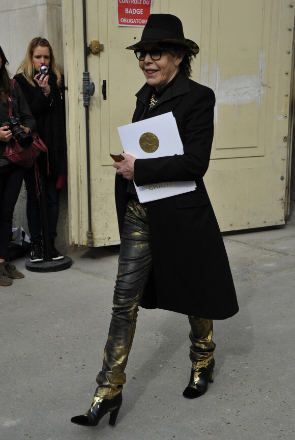La chanteuse Dani - People au defile de mode Chanel pret-a-porter Automne-Hiver 2013/2014 au Grand Palais a Paris. Le 5 mars 2013 