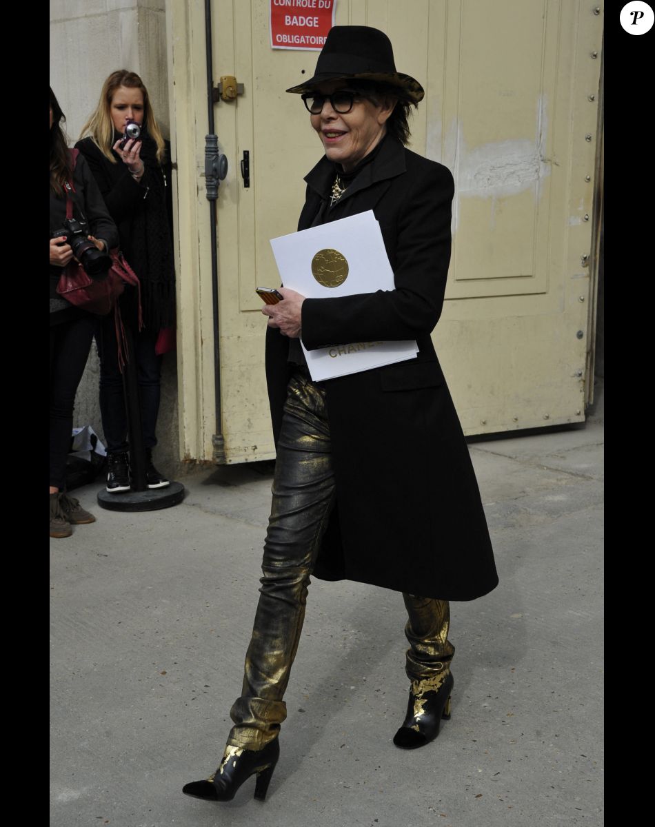 La chanteuse Dani - People au defile de mode Chanel pret-a-porter Automne-Hiver 2013/2014 au Grand Palais a Paris. Le 5 mars 2013
