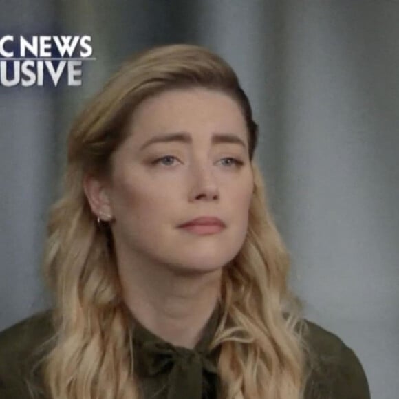 Amber Heard lors d'une interview exclusive dans l'émission Today sur NBC après avoir perdu son procès en diffamation contre son ex J.Depp la semaine dernière. 