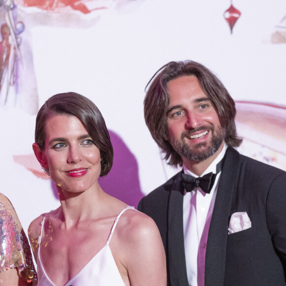 Charlotte Casiraghi et son mari Dimitri Rassam lors du Bal de la Rose 2022 au Sporting Club de Monaco. Le 8 juillet 2022. © Cyril Moreau / Pool Monaco / Bestimage