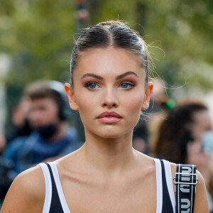 Fiançailles - Thylane Blondeau s'est fiancée avec Benjamin Attal - Thylane Blondeau à la sortie du défilé de mode Miu Miu lors de la Fashion Week printemps/été 2022 à Paris © Veeren Ramsamy-Christophe Clovis/Bestimage 