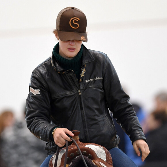 Gina Maria Schumacher participe à la compétition ERCHA in Fieracavalli Regional Final, Element Masters Premiere à Vérone le 7 novembre 2019. 