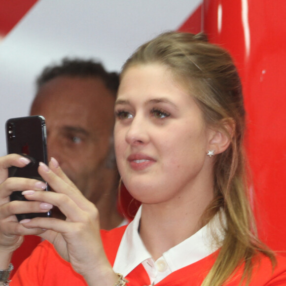 Gina Maria, la soeur de Mick - Mick Schumacher lors du grand prix de formule 3 de Hockenheim le 13 octobre 2018.  