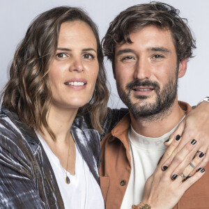 Exclusif - Jeremy Frerot et sa femme Laure Manaudou - Backstage - Enregistrement de l'émission "La Chanson secrète 11" à Paris.© Cyril Moreau / Bestimage 