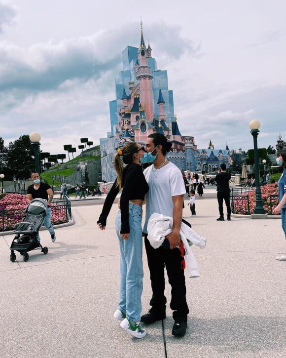 Thylane Blondeau avec son chéri Benjamin Attal sur Instagram.