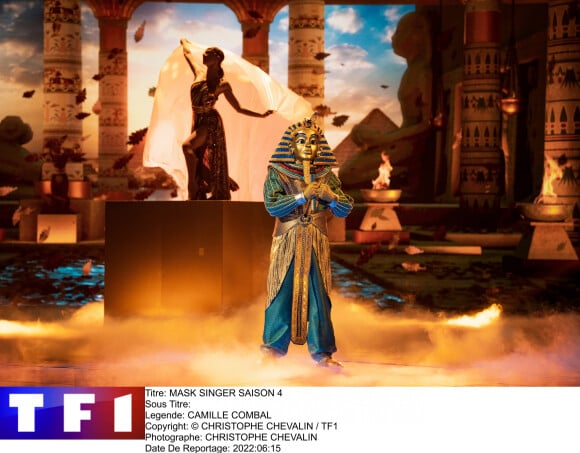 Le Pharaon, costume de la saison 4 de "Mask Singer", sur TF1