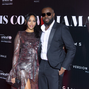 Gims et sa femme DemDem au photocall de la soirée "Unis comme jamais" au profit de l'Unicef, au pavillon Cambon à Paris. Le 8 novembre 2021. © Pierre Perusseau / Bestimage 