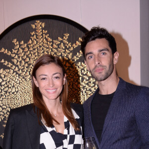 Rachel Legrain-Trapani (Miss France 2007) et son compagnon Valentin Léonard - Inauguration du restaurant italien gastronomique "Il Carpaccio" au Royal Monceau à Paris le 6 octobre 2021.© Rachid Bellak/Bestimage 