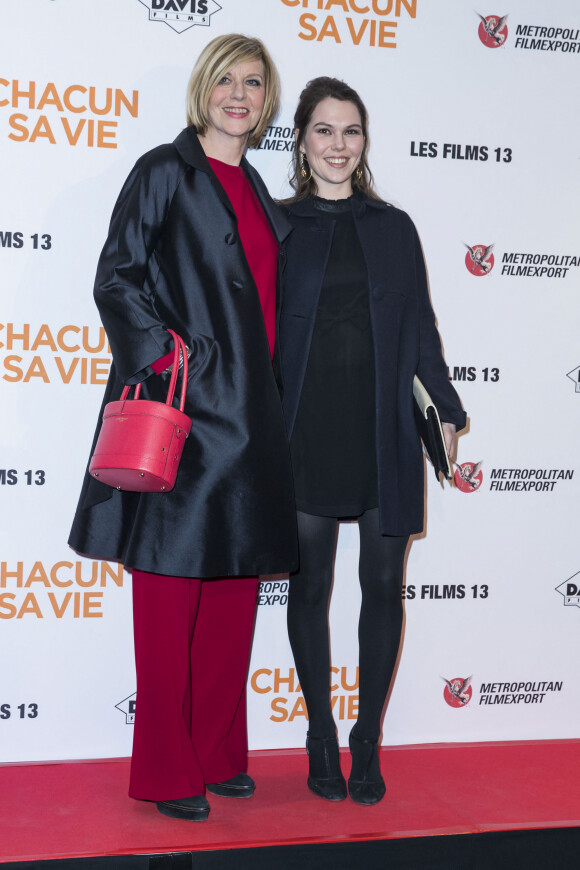 Chantal Ladesou et sa fille Clémence Ansault lors de l'avant-première du film "Chacun sa vie" au cinéma UGC Normandie à Paris, France, le 13 mars 2017. © Olivier Borde/Bestimage 