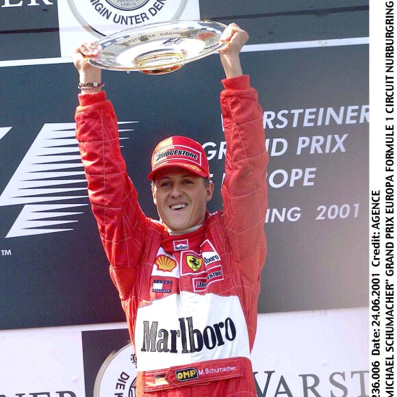 Michael Schumacher au Grand Prix Europa Formule 1 CIrcuit Nurburgring.