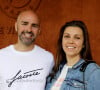 Julien Arruti et sa compagne Aurélie - Personnalités au village (jour 11) lors des Internationaux de France de Tennis de Roland Garros à Paris. Le 1er juin 2022 © Dominique Jacovides / Bestimage 