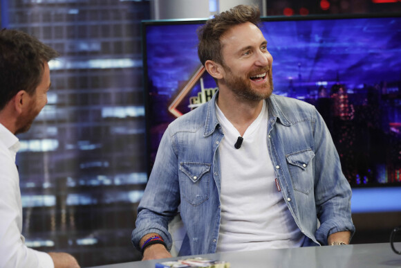 David Guetta sur le plateau de l'émission "El Hormiguero" à Madrid, le 12 septembre 2018. 