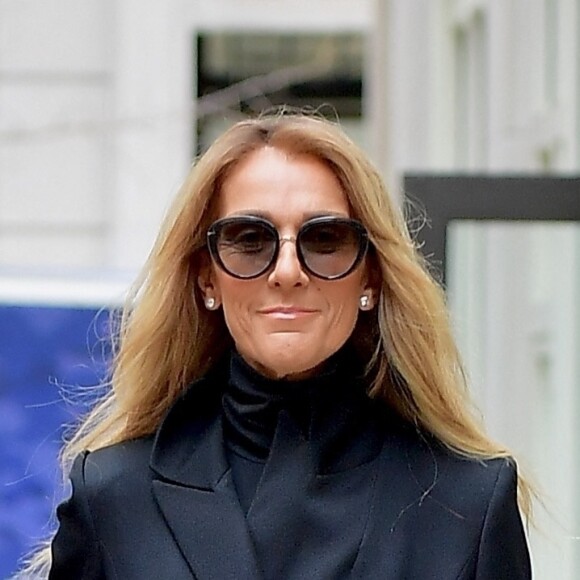 Céline Dion à la sortie de son concert au Barclays Center à New York le 29 février 2020.  New York