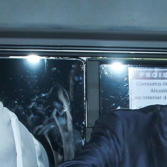 Ashton Kutcher quitte la soirée du mariage de son ami G. Oseary juste 5 minutes avant son ex femme D. Moore à Rio De Janeiro au Brésil, le 24 octobre 2017 