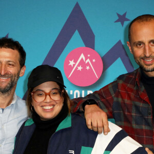 Frédéric Quiring, Melha Bedia et Arié Elmaleh - 25e édition du Festival international du film de comédie de l'Alpe d'Huez le 19 janvier 2022. © Dominique Jacovides / Bestimage