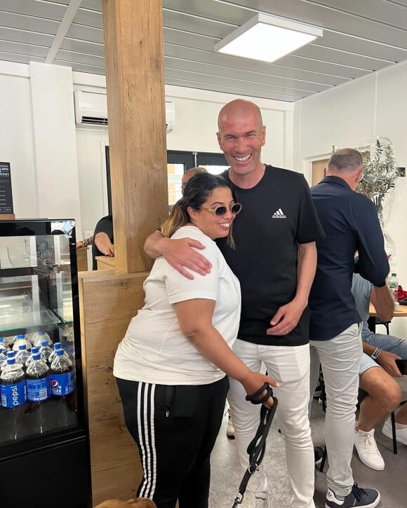 Melha Bedia et Zinedine Zidane sur Instagram. Le 22 mai 2022.