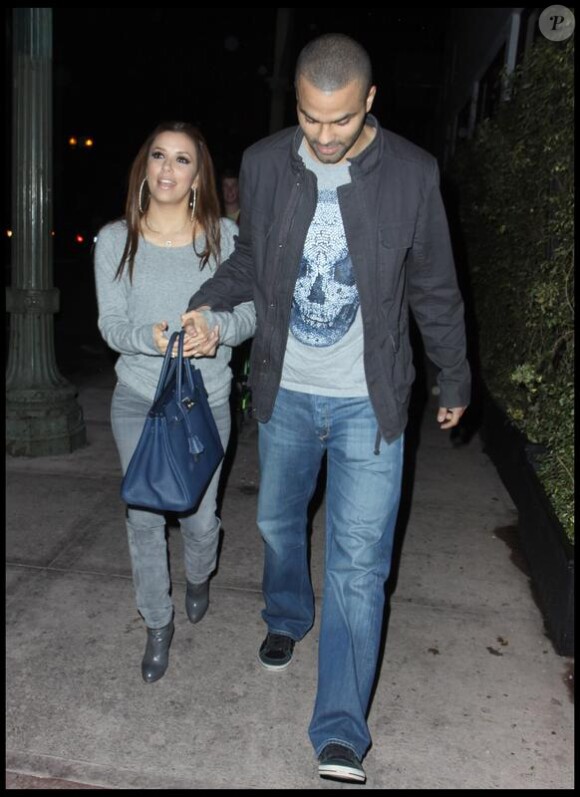 Eva Longoria et Tony Parker à Hollywood. 6 février 2010