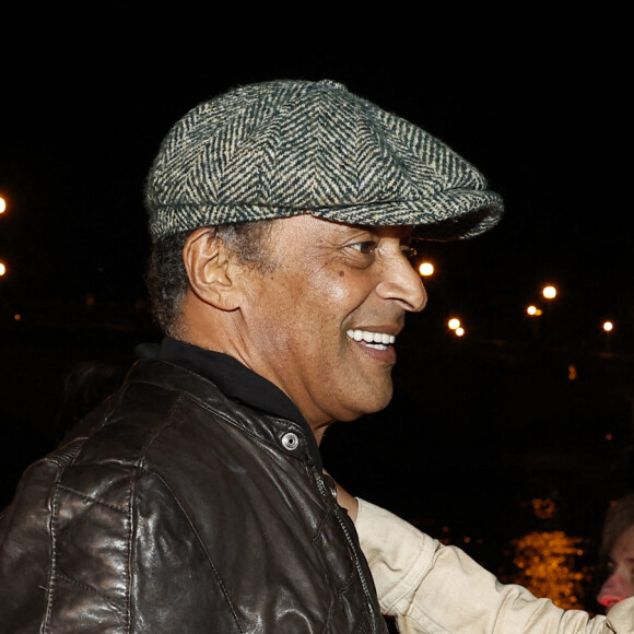 Joalukas Noah avec son père Yannick Noah lors de la soirée d'anniversaire de Joalukas Noah, fils de Yannick Noah et Isabelle Camus, pour ses 18 ans à Paris le 10 juin 2022. © Cyril Moreau / Bestimage 