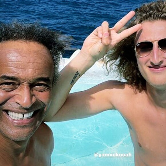 Yannick Noah en vacances en famille en Jamaïque.