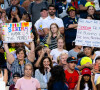 Serena Williams émue après le dernier match de sa carrière lors du "National Bank Open" à Montréal au Canada, le 10 août 2022. © Rob Prange/AFP7 via Zuma Press/Bestimage