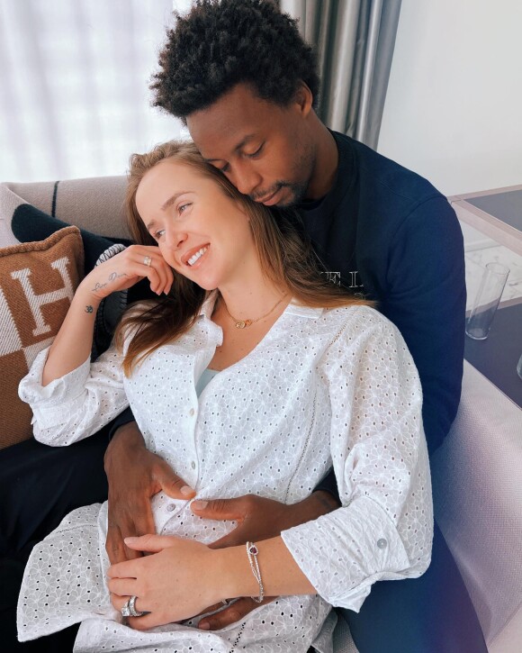 Gaël Monfils et sa femme Elina devraient avoir leur première petite fille en octobre. @ Instagram / Gael Monfils