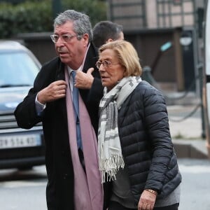 Obsèques de Andrée Sarkozy (mère de N.Sarkozy), dite Dadue née Andrée Mallah, en l'église Saint-Jean-Baptiste à Neuilly-Sur-Seine.