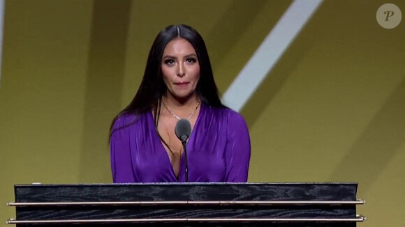 Vanessa Bryant a prononcé un discours émouvant en marge de l'intronisation de Kobe au Hall Of Fame aux Etats-Unis, le 16 mai 2021.