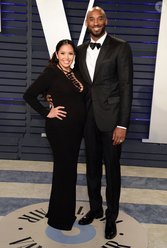 Kobe Bryant et sa femme Vanessa Bryant (enceinte) - Soirée Vanity Fair Oscar Party à Los Angeles. Le 24 février 2019