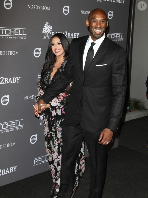 Kobe Bryant et sa femme Vanessa Laine Bryant - Les célébrités posent lors du photocall de la soirée Baby2Baby à Culver City le 10 novembre 2018.